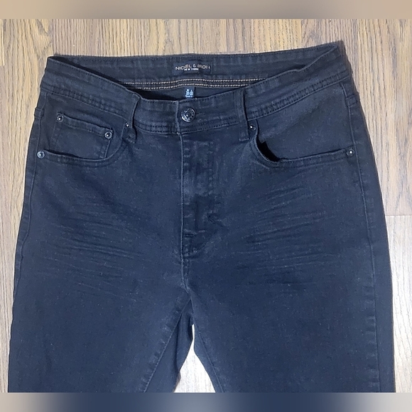 Nickel & Iron Men’s Black Stretch Denim Jeans Size 30x30 B79 - Picture 4 of 10